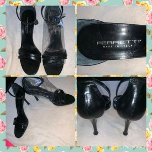 FERRETTI MADE IN ITALY Heels Dress Black SZ 9B